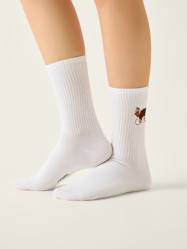 Women's socks CONTE FANTASY, s.23-25, 1096 white - 2