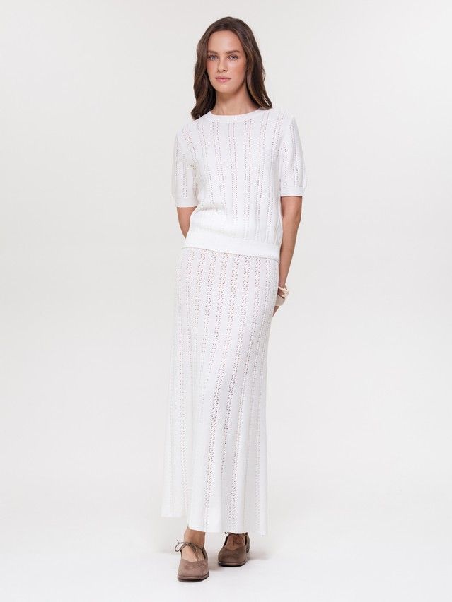 Women's skirt CONTE ELEGANT LDK2562, s.170-90, ecru - 3