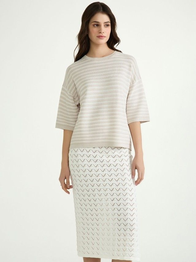 Women's pullover CONTE ELEGANT LDK2449, s.170-84, beige - 3