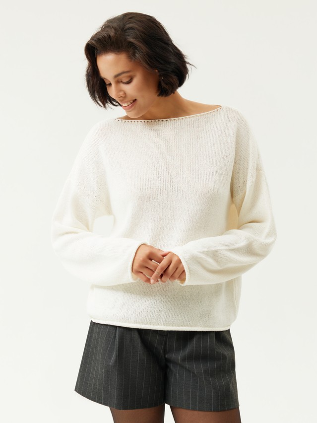 Women's pullover CONTE LDK25162, s.170-84, ecru - 4