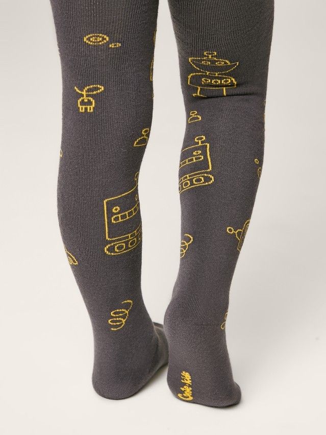 Children's tights CONTE-KIDS SOF-TIKI, s.104-110 (16),695 dark grey - 3