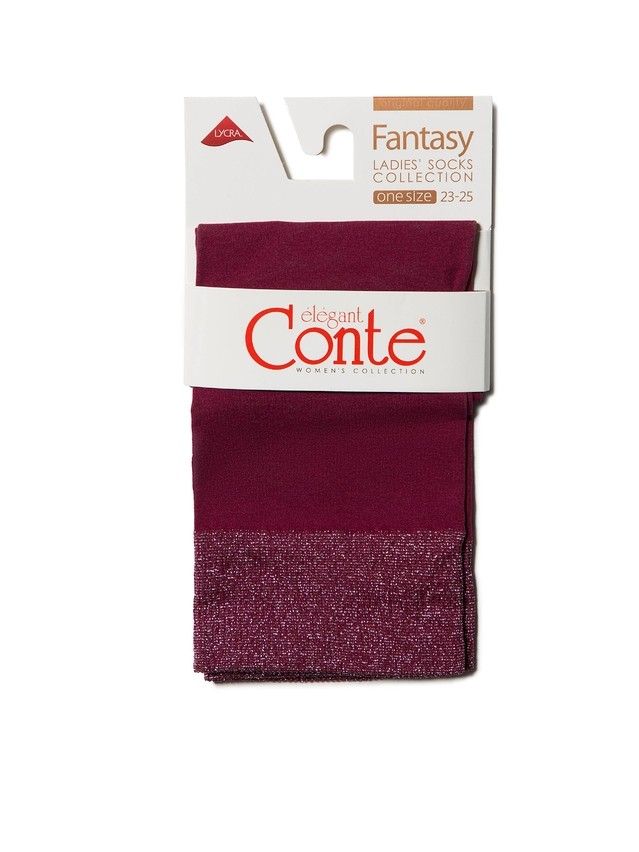 Women's socks CONTE ELEGANT FANTASY 16С-128СП, s.23-25, bordo - 3