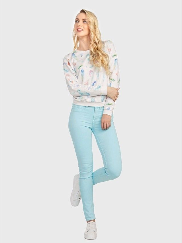 Women's polo neck shirt CONTE ELEGANT LD 708, s.158,164-84, white - 2