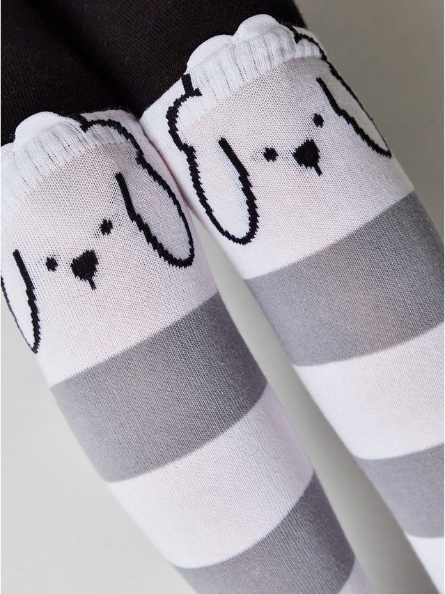 Children's tights CONTE-KIDS TIP-TOP, s.128-134 (20),686 black-white - 1