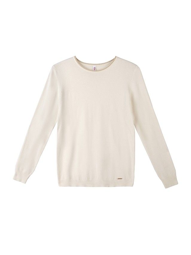 Women's polo neck shirt CONTE ELEGANT LDK023, s.158,164-84, ecru - 4