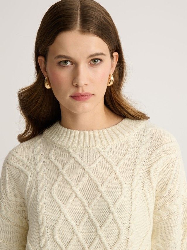 Women's pullover CONTE ELEGANT LDK23128, s.170-84, ecru - 5