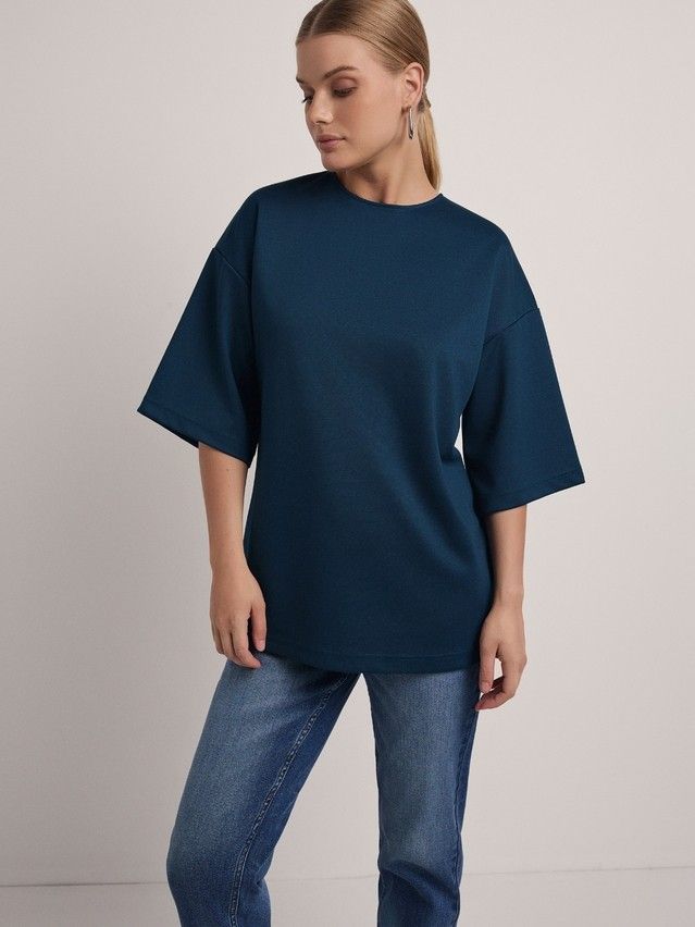 Women's polo neck shirt CONTE ELEGANT LD 2806, s.170-92, teal - 3