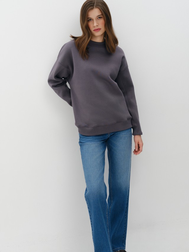 Women's polo neck shirt CONTE LD 3229, s.170-88, graphite - 3