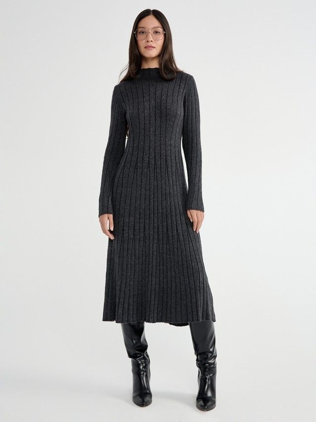 Women's dress CONTE ELEGANT LDK2391, s.170-84-90, graphite - 2