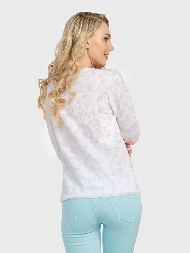 Women's polo neck shirt CONTE ELEGANT LD 707, s.158,164-100, white - 3