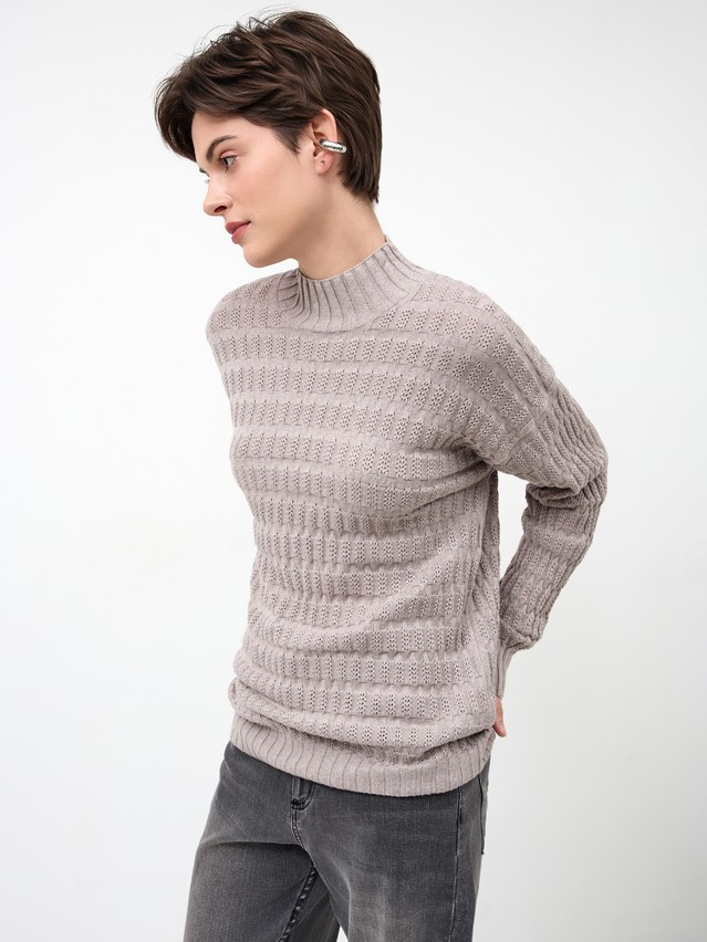 Women's pullover CONTE ELEGANT LDK24107, s.170-84, cappuccino melange - 5
