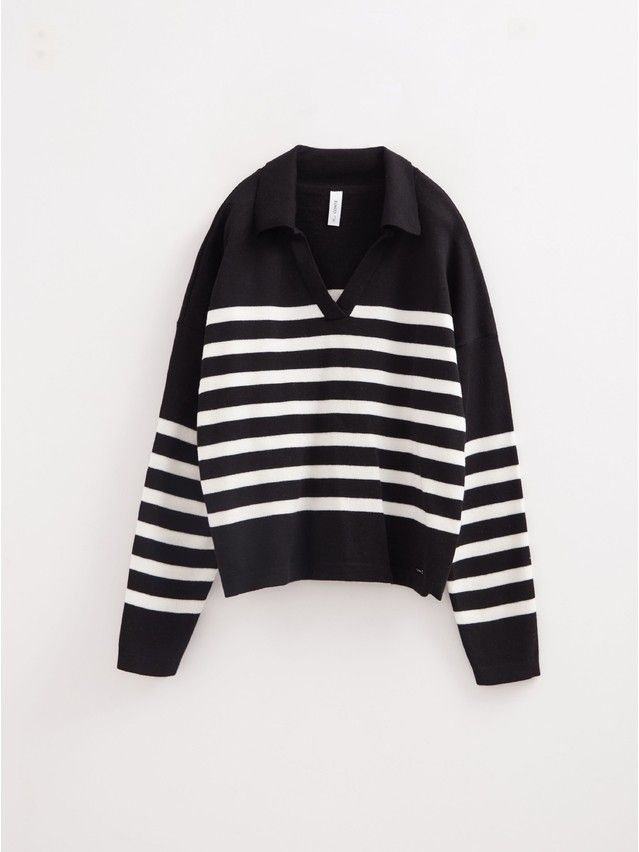 Women's pullover CONTE ELEGANT LDK2390, s.170-84, black-white - 8