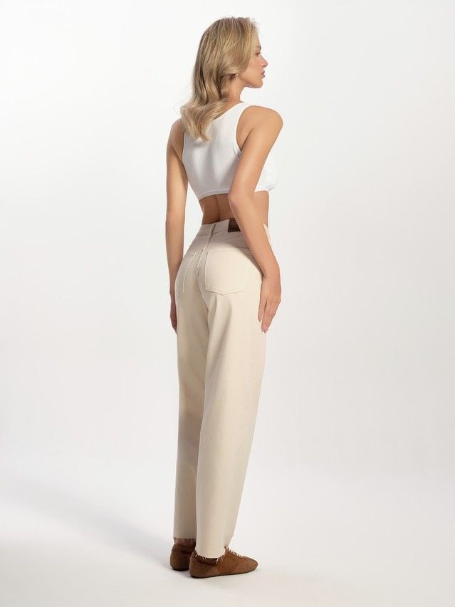 Denim trousers CONTE ELEGANT CON-735, s.170-102, ecru - 2