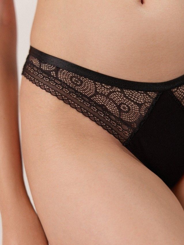 Women's panties CONTE ELEGANT LACE TWIST LBR 1989, s.90, black - 3