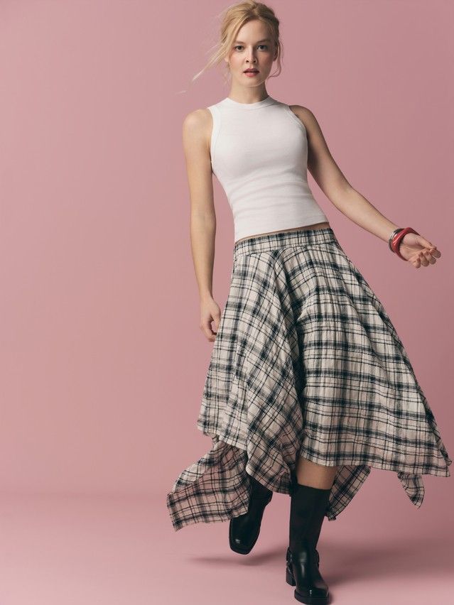 Women's skirt CONTE LU 3517, s.170-90, white-black - 3