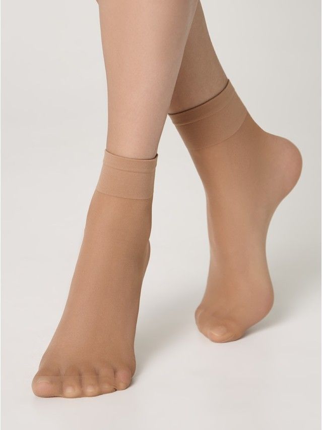 Women's socks CONTE ELEGANT SOLO 40 (2 pairs) (box),s.23-25, bronz - 1