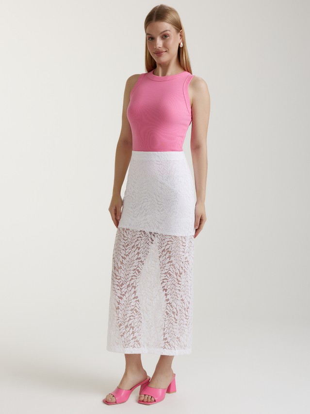 Women's skirt CONTE ELEGANT LU 3161, s.170-90, white - 1