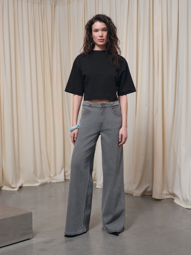 Women's jeans CONTE CON-837, s.164-90, grey - 1