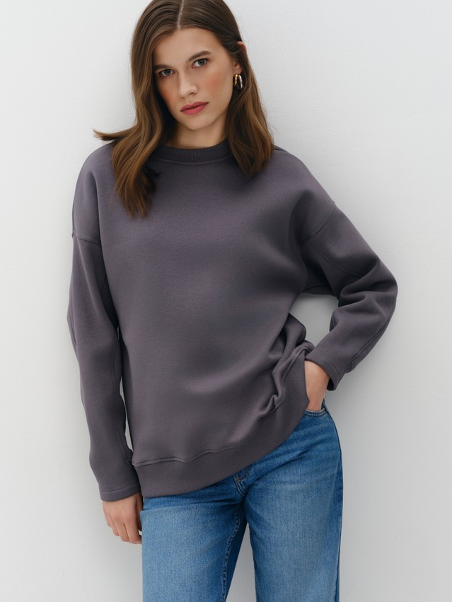 Women's polo neck shirt CONTE LD 3229, s.170-88, graphite - 5