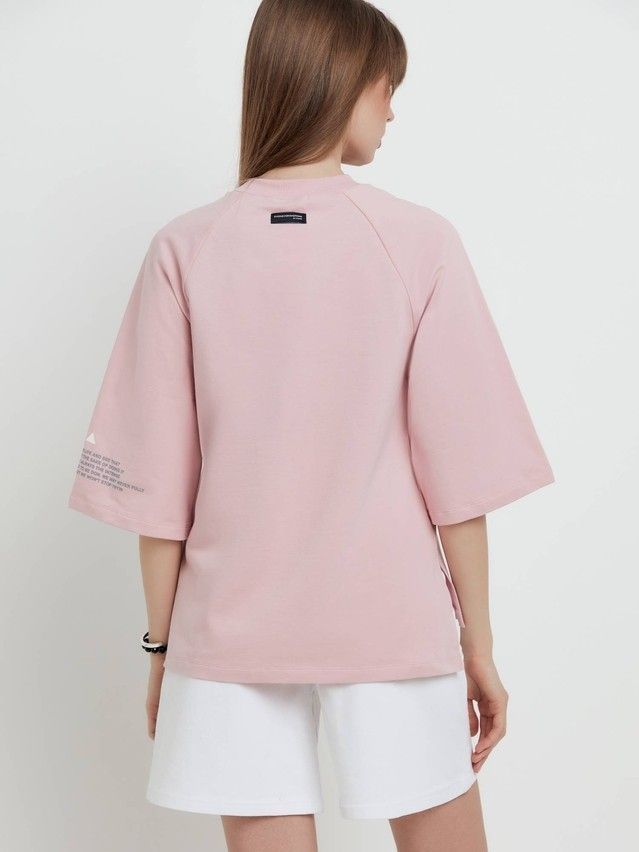 Women's polo neck shirt CONTE ELEGANT LD 1702, s.170-92, romantic pink - 2