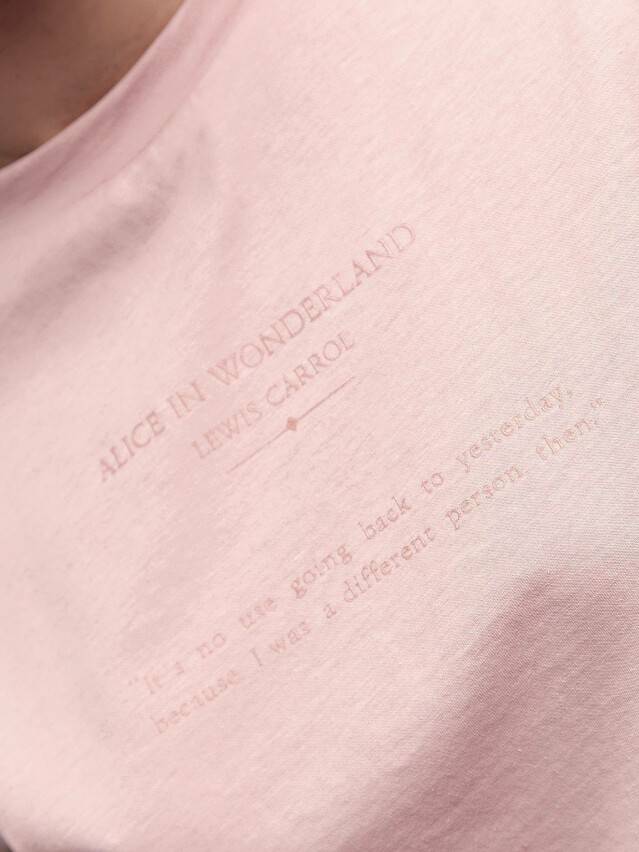Women's polo neck shirt CONTE ELEGANT LD 1677, s.170-100, romantic pink - 1