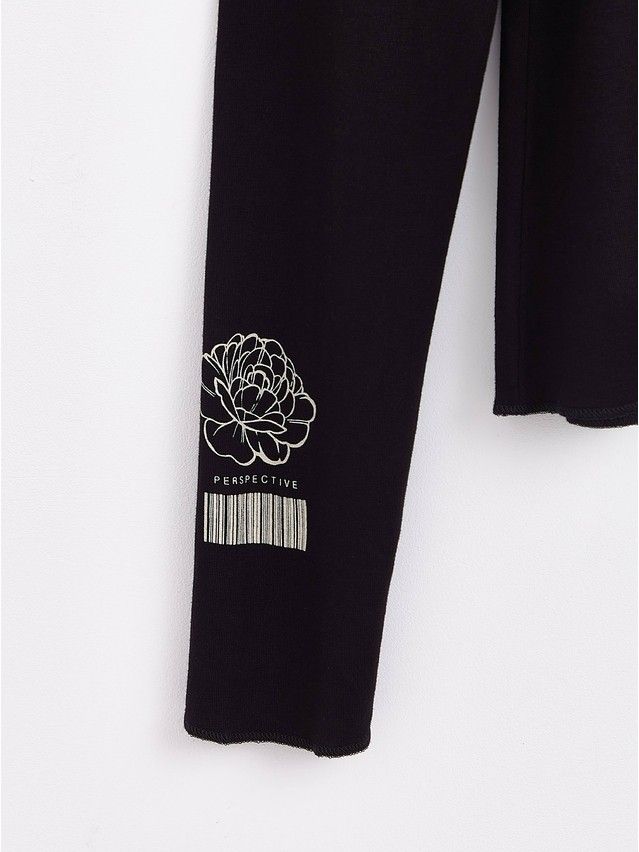 Women's polo neck shirt CONTE ELEGANT LD 1373, s.170-92, black - 4
