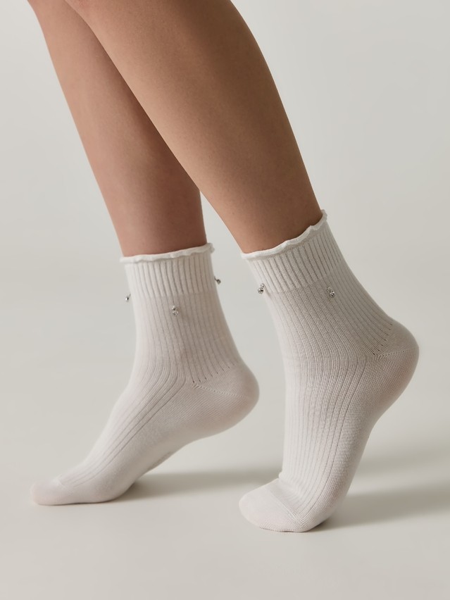 Women's socks CONTE, s.23-25, 1157 milky - 5