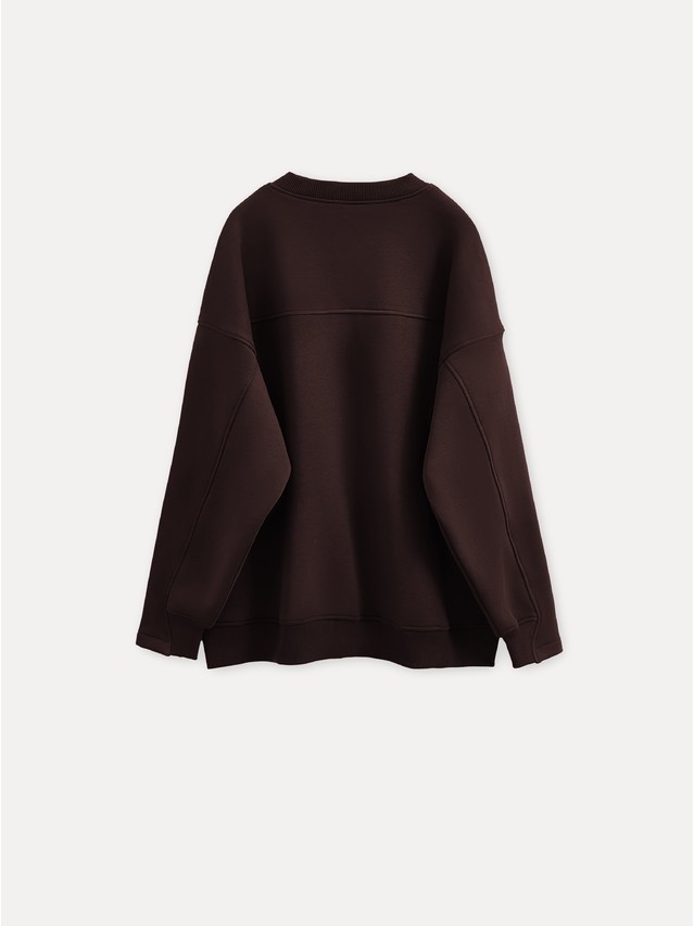 Women's polo neck shirt CONTE LD 3229, s.170-84, dark chocolate - 5
