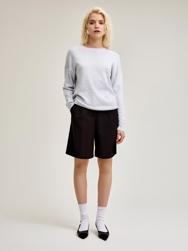 Women's pullover CONTE ELEGANT LDK24110, s.170-84, light gray melange - 1