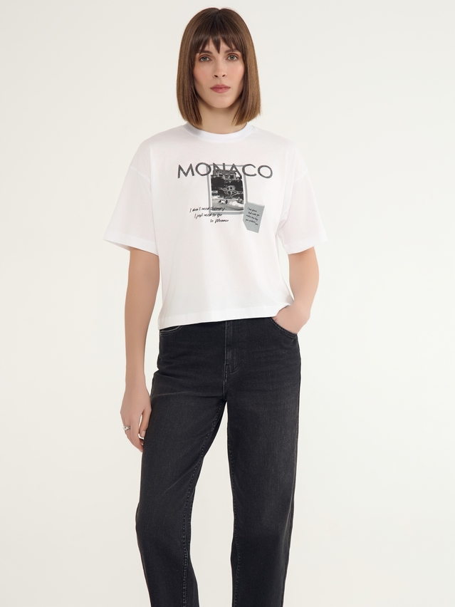 Women's polo neck shirt CONTE ELEGANT LD 3032, s.170-92, white-monaco - 1