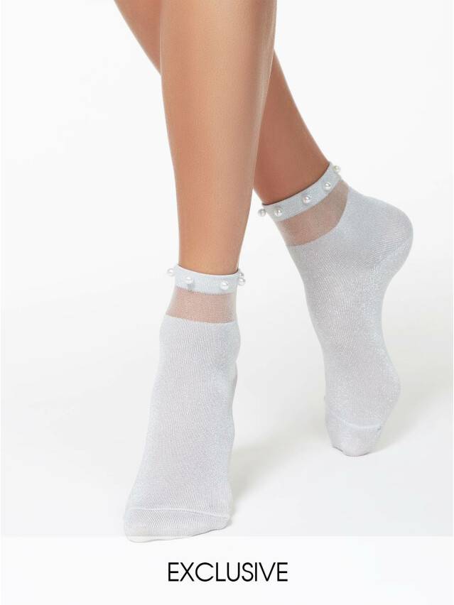 Women's socks CONTE ELEGANT FANTASY, s.23-25, 139 light grey - 1