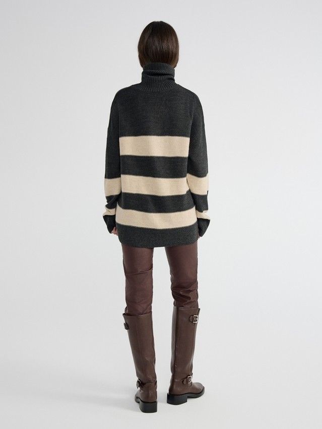 Women's pullover CONTE ELEGANT LDK23107, s.170-84, graphite-beige - 4