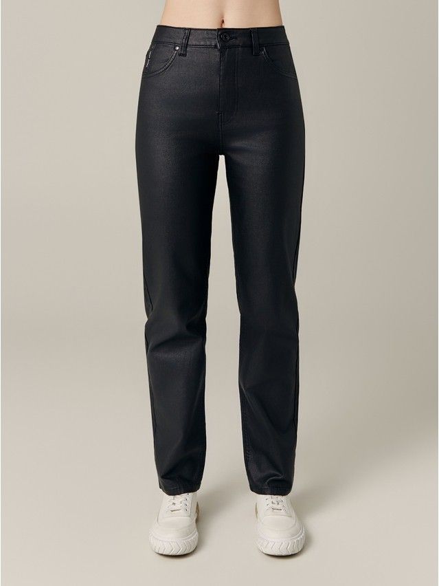 Denim trousers CONTE ELEGANT CON-710, s.170-102, black - 6