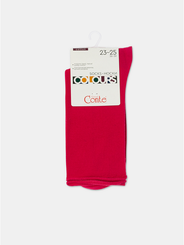 Women's socks CONTE ELEGANT COLOURS, s.23-25, 000 fuchsia - 5