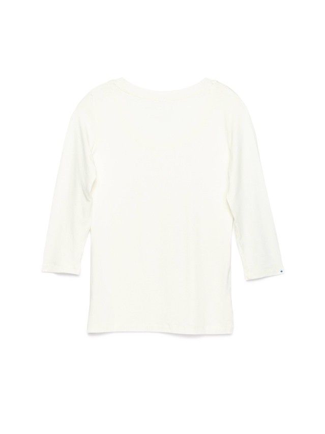 Women's polo neck shirt CONTE ELEGANT LD 478, s.158,164-100, milky - 2