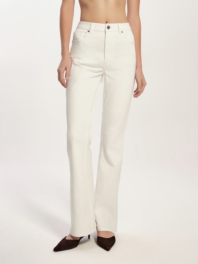 Denim trousers CONTE ELEGANT CON-803, s.170-102, off white - 3