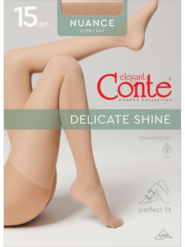 Women's tights CONTE ELEGANT NUANCE 15 (euro-envelope),s.2, beige - 4