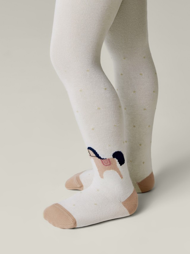 Children's tights CONTE-KIDS TIP-TOP, s.104-110 (16),714 milky - 2
