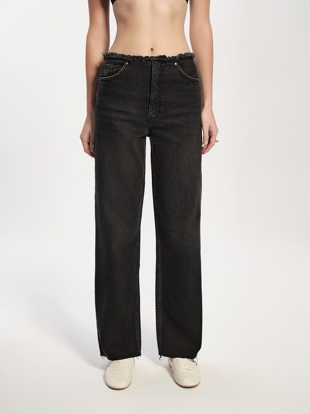 Denim trousers CONTE ELEGANT CON-745, s.170-102, black - 3