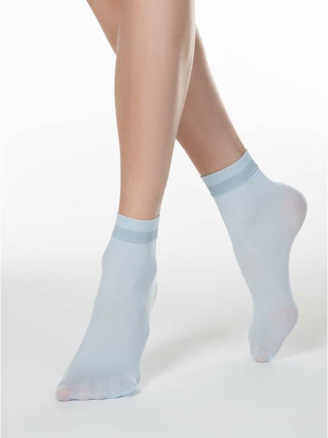 Women's socks CONTE ELEGANT FANTASY, s.23-25, silver-blue - 1