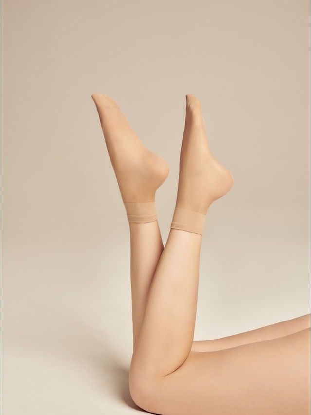 Women's socks CONTE ELEGANT SOLO 20 (2 pairs) (box),s.23-25, natural - 1