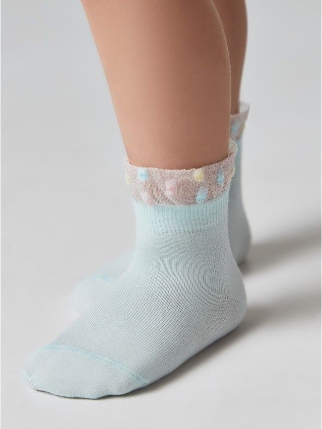 Children's socks CONTE-KIDS TIP-TOP, s.21-23, 540 pale turquoise - 3