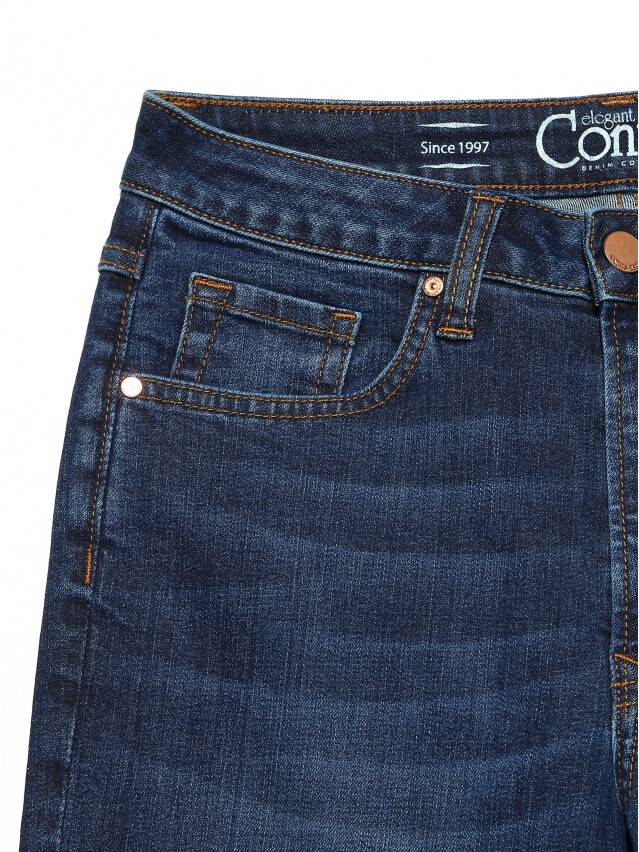 Denim trousers CONTE ELEGANT CON-157, s.170-102, washed indigo - 3