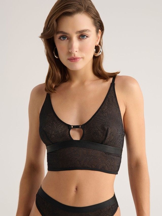 Women's bustier CONTE ELEGANT FLORAL TATTOO LBE 2871, s.170-100, black - 1