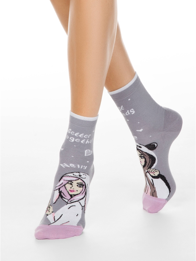 Women's socks CONTE ELEGANT HAPPY, s.23-25, 169 lavender - 1