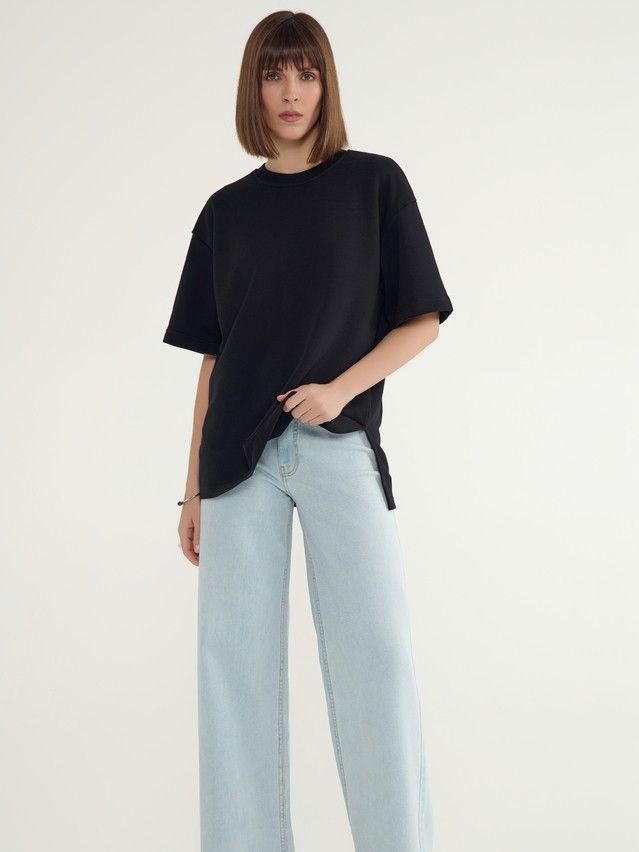 Women's polo neck shirt CONTE ELEGANT LD 3081, s.170-100, black - 7