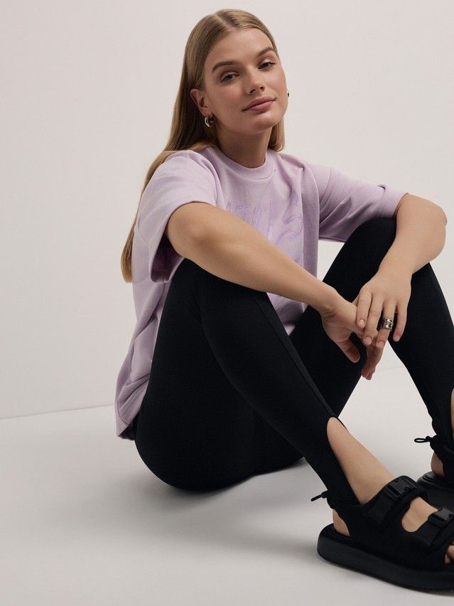 Women's polo neck shirt CONTE ELEGANT LD 2726, s.170-92, lavender - 4