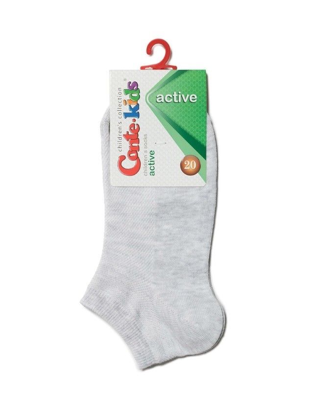 Children's socks ACTIVE (short) 19S-180SP, s. 21-23, 484 light gray - 2