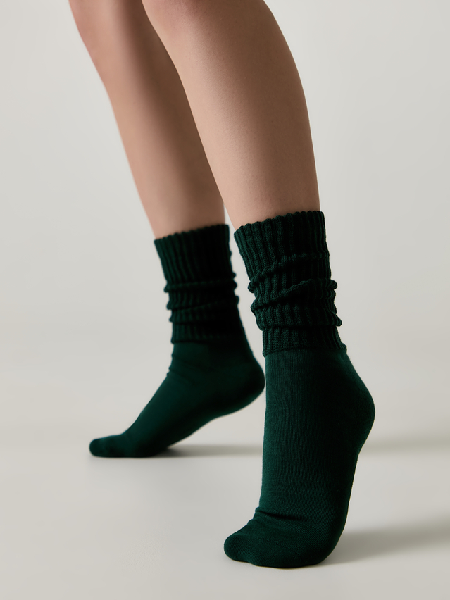 Women's socks CONTE ELEGANT COMFORT, s.23-25, 750 dark green - 1