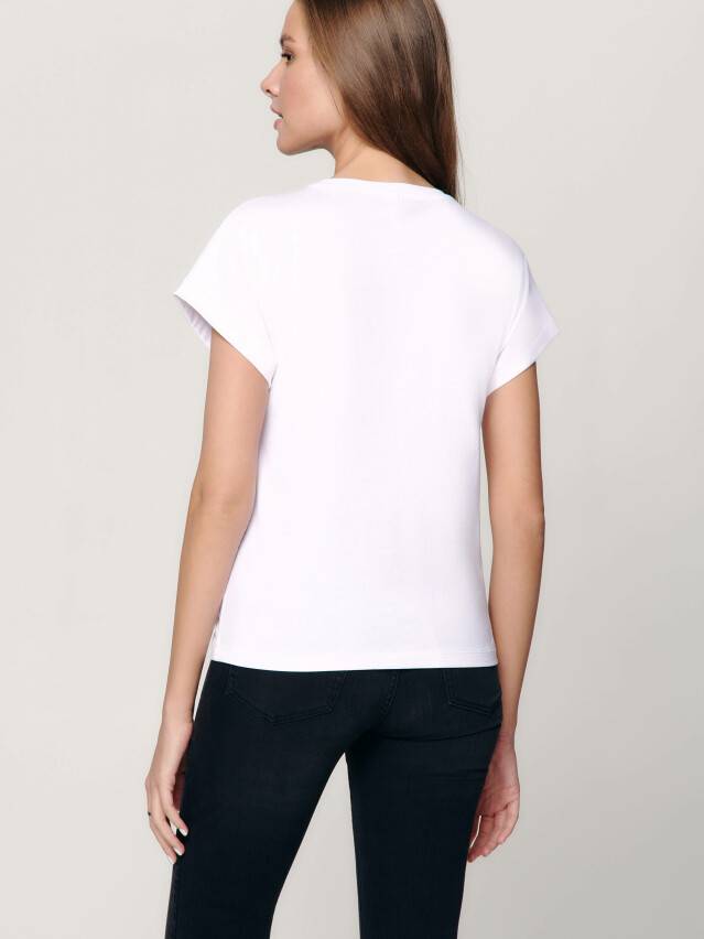 Women's polo neck shirt CONTE ELEGANT LD 1215, s.170-100, white - 3